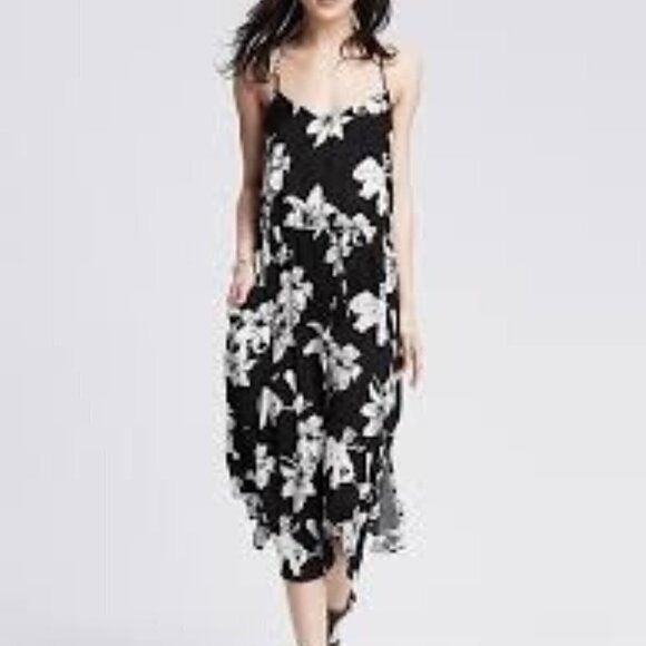 𝅺**HOST PICK**NWOT Banana Republic Floral Maxi/Midi Dress - Picture 1 of 16